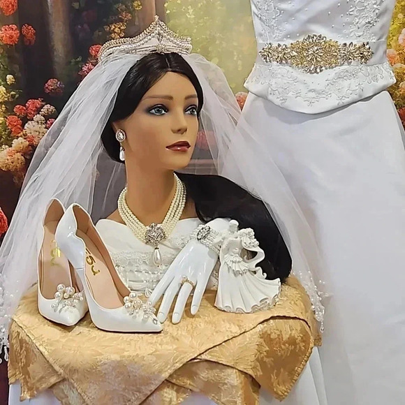 Shower Me With Pearls is a Unique One-Of-A-Kind Tiara Bundle - Picture 1 of 17